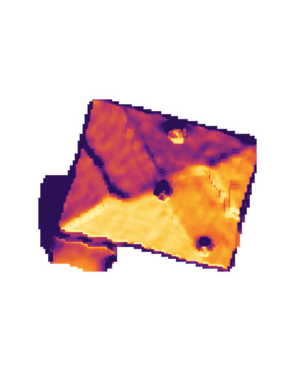 Mappa dell'irraggiamento solare sul tetto
